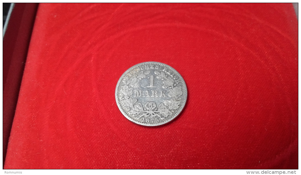 1 Reichsmark 1875 G Argent - 1 Mark