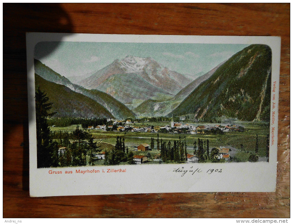 Gruss Aus Mayrhofen I Zillerthal 1902 Litho - Schwaz