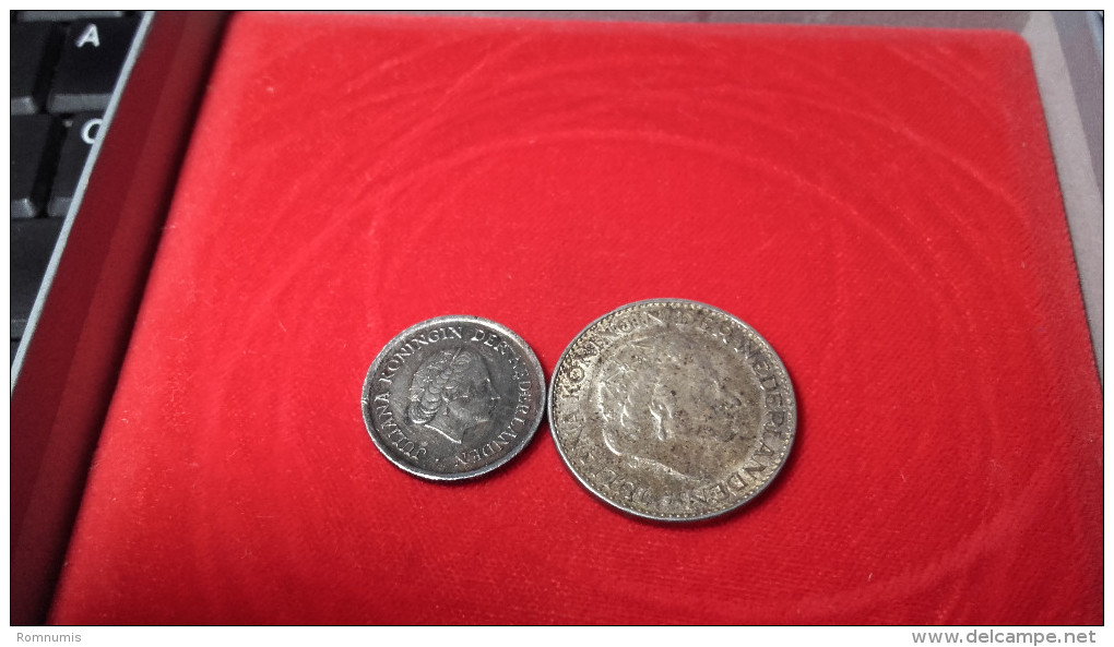 1 Gulden 1964 Et 25 Cent 1980 - Altri & Non Classificati