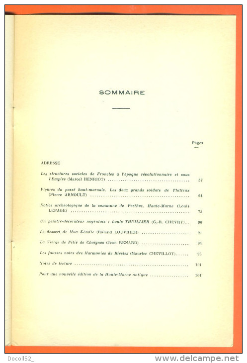 Les Cahiers Hauts Marnais  "  N° 93 " Froncles , Biesles , Perthes ..  Voir 2 Scans Dont Sommaire - Champagne - Ardenne