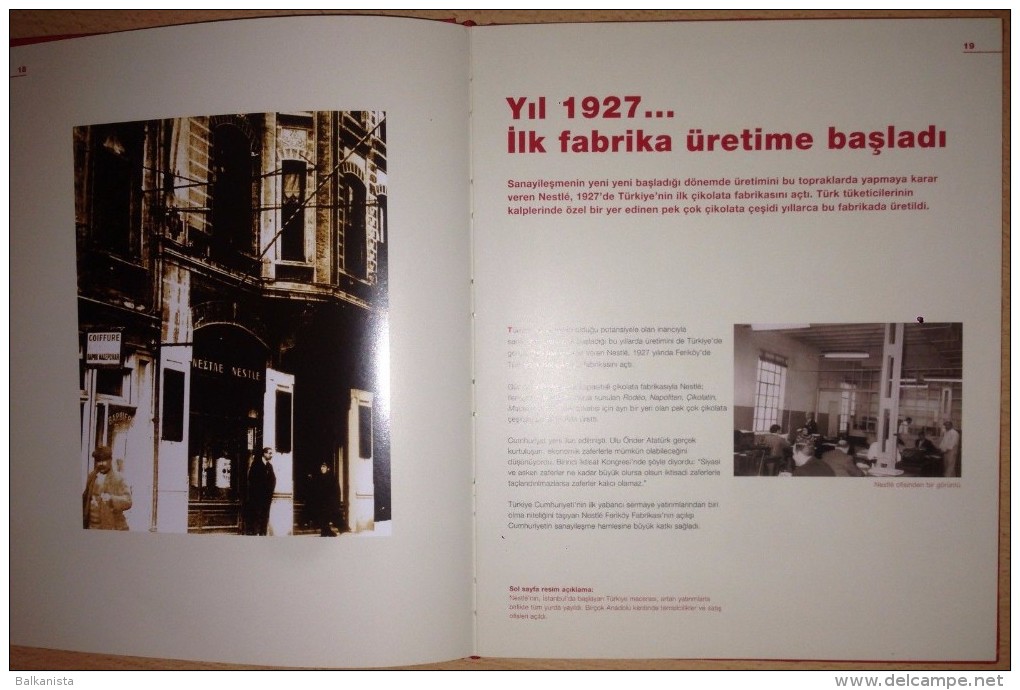 NESTLE 100th YEAR IN TURKEY ILLUSTRATED TURKISH BOOK - Culture