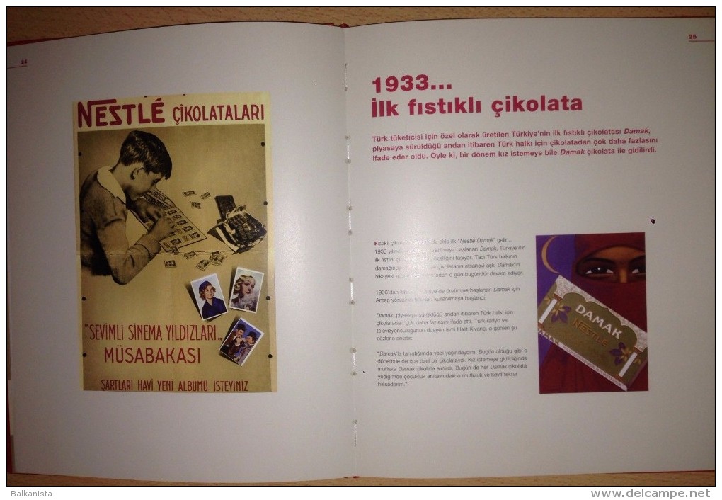 NESTLE 100th YEAR IN TURKEY ILLUSTRATED TURKISH BOOK