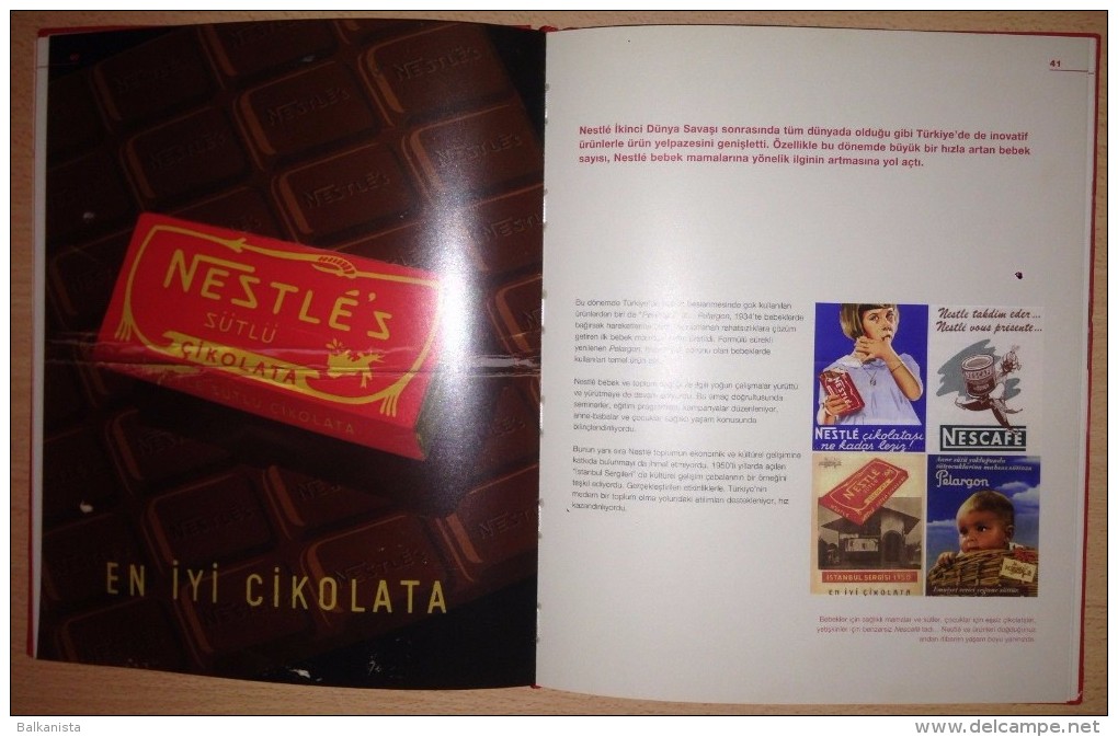 NESTLE 100th YEAR IN TURKEY ILLUSTRATED TURKISH BOOK