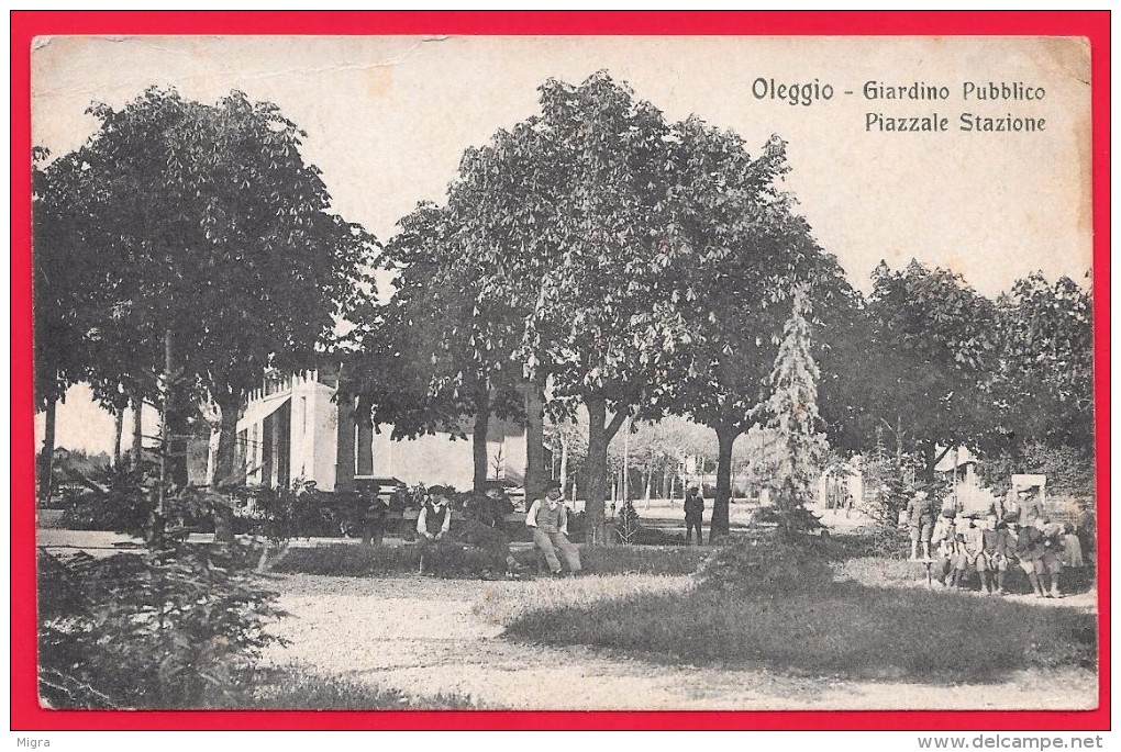 OLEGGIO - NOVARA - GIARDINO PUBBLICO PIAZZALE STAZIONE - Altri & Non Classificati