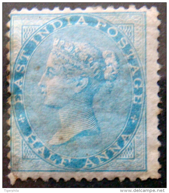 BRITISH INDIA 1865 1/2a Queen Victoria MH Watermark : Elephant's Head - 1858-79 Compagnie Des Indes & Gouvernement De La Reine