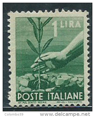 Italia 1945/48 Nuovo** - Democratica £ 1 - 1946-60: Nuovi