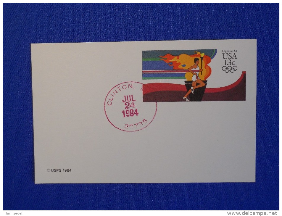 Postal Stationery, Olympics 1984, Clinton - Sommer 1984: Los Angeles