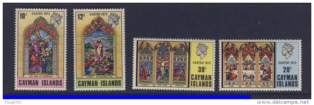 CAYMAN PAQUES 1973 YVERT  N°312/15 NEUF MNH** - Easter