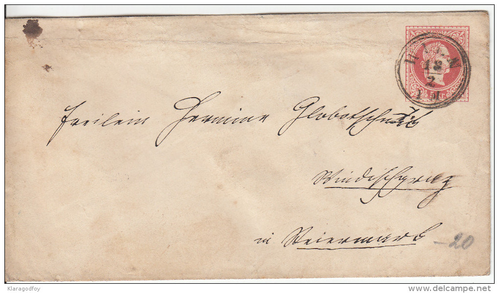 Austria Postal Stationery Letter Cover Travelled 185? Wien To Windischgratz (Slovenjgradec) Bb160222 - Sonstige & Ohne Zuordnung