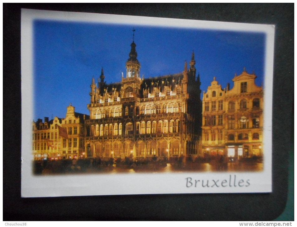 CP - BELGIQUE "BRUXELLES De Nuit - Maison Du Roi Et Maisons Des Corporations" - Brüssel Bei Nacht