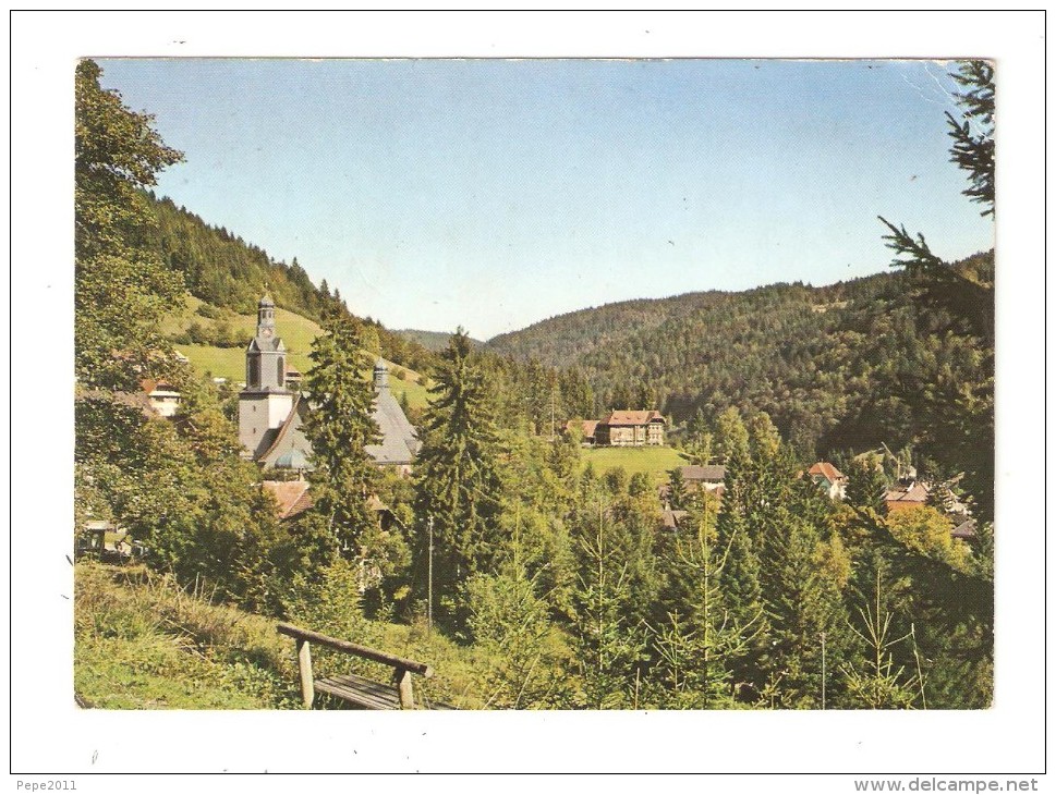 CPA Allemagne, Todtmoos, Hochschwarzwald  Maisons - église Forêt  - Häuser - Kirche - Wald - Todtmoos