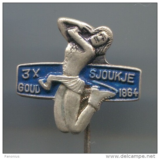 Ice Figure Skating - Holland, Netherlands, Pin, Badge - Patinage Artistique