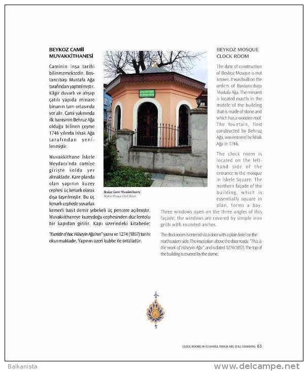 OTTOMAN - CONSTANTINOPLE - The Clock Rooms Of &#304;stanbul - Alte Bücher