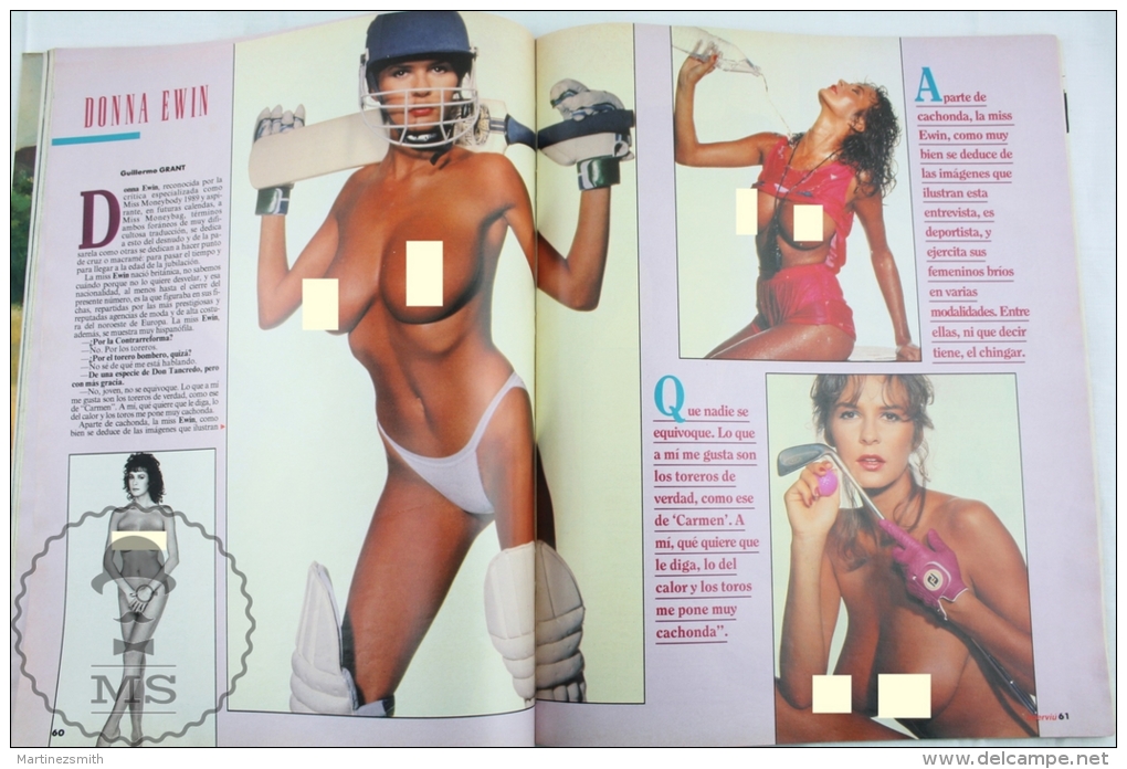 1993 Spanish Men´s Magazine - Donna Ewin, Sharon Stone, Norma Jean Almodovar - [3] 1991-…