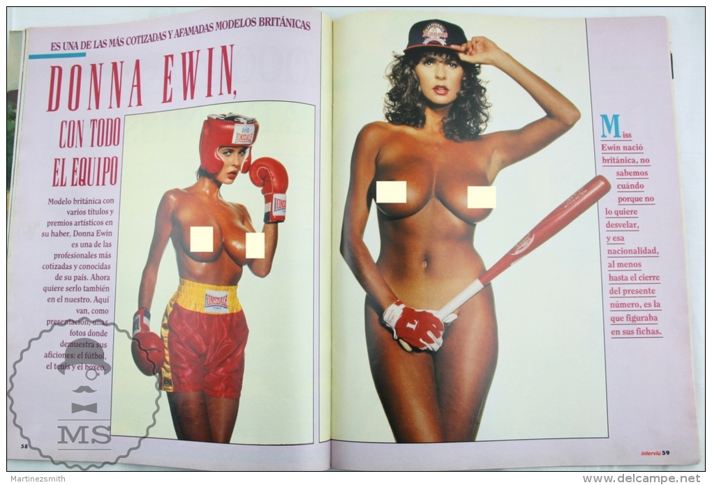 1993 Spanish Men´s Magazine - Donna Ewin, Sharon Stone, Norma Jean Almodovar - [3] 1991-Hoy