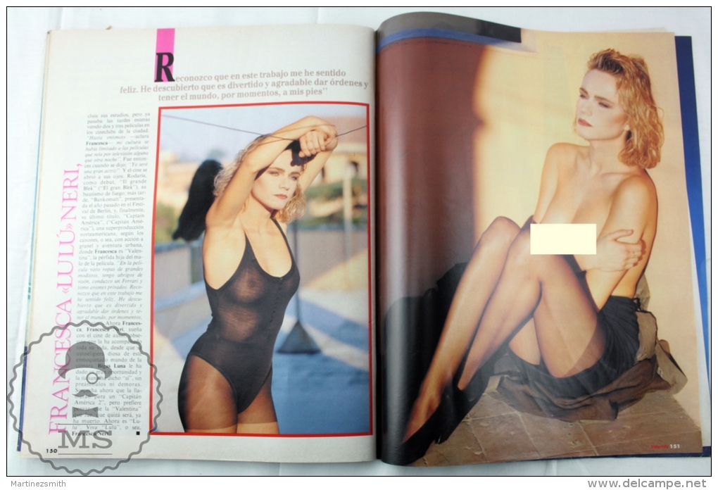 1990 Spanish Men´s Magazine - Francesca Neri - [2] 1981-1990