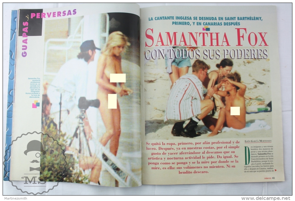 1996 Spanish Men´s Magazine - Samantha Fox Completely Naked - [2] 1981-1990