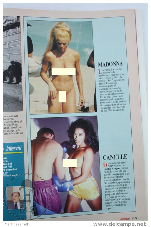 1993 Spanish Men´s Magazine - Madonna Topless On Cover - [2] 1981-1990