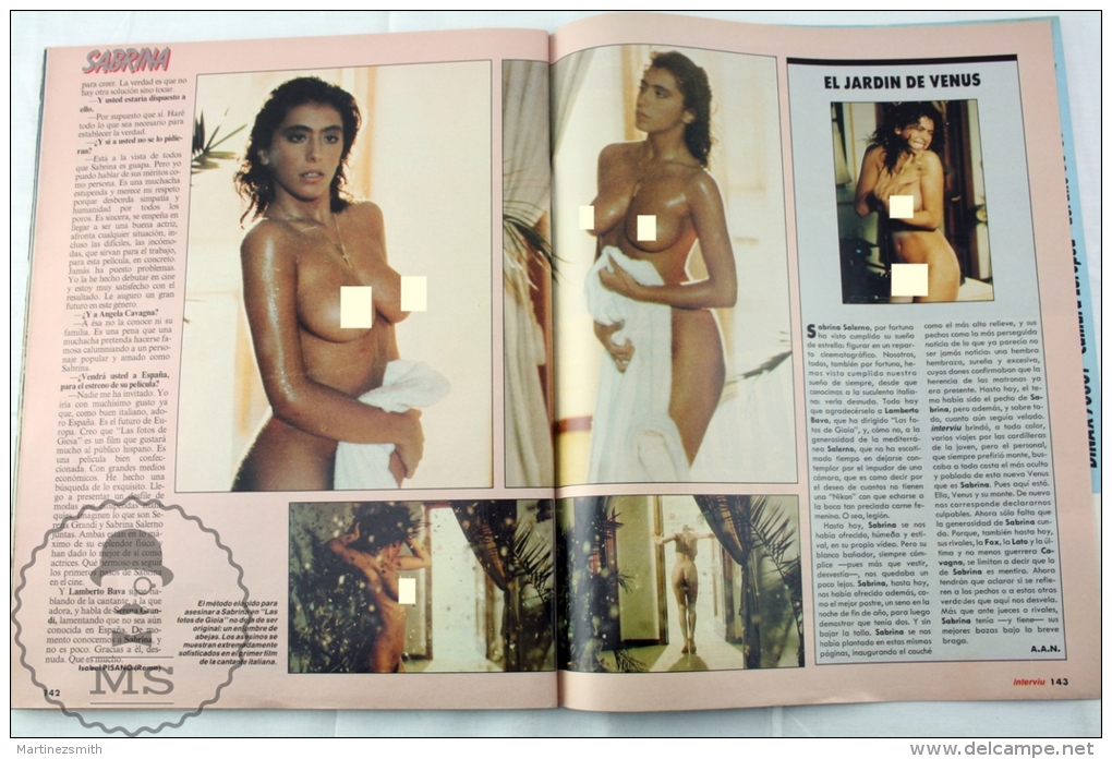 1988 Spanish Men´s Magazine - Sabrina Salerno Cover Girl And Nude Pictures Inside - Le Foto Di Gioia - [2] 1981-1990