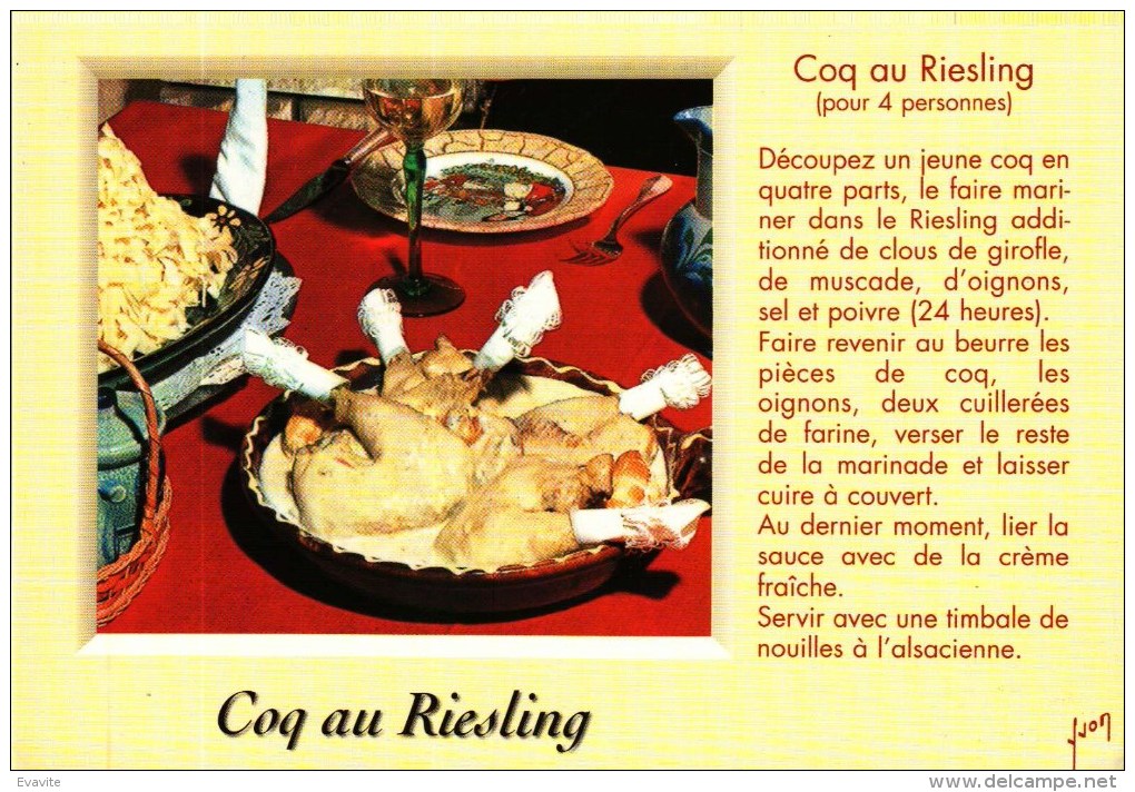 CP  -   Recettes De Cuisine  -   Le Coq Au Vin Au Riesling - Recipes (cooking)