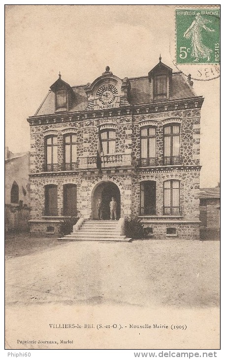 VILLIERS-le-BEL  -  95  -  Nouvelle Mairie 1905 - Villiers Le Bel