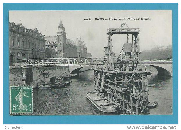 CPA 900 - Travaux Du Métropolitain Métro Sur La Seine - Metro, Stations