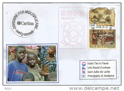 Caritas Internationalis.UNIVERSAL EXPO MILANO 2015, Letter From The CARITAS Pavilion, With The Official EXPO Stamp - 2015 – Mailand (Italien)