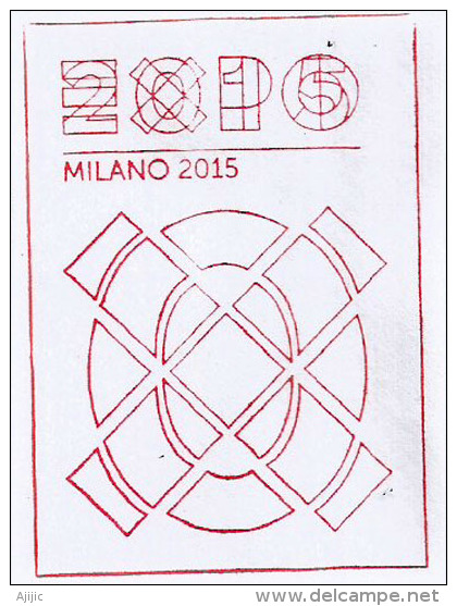 Caritas Internationalis.UNIVERSAL EXPO MILANO 2015, Letter From The CARITAS Pavilion, With The Official EXPO Stamp - 2015 – Milan (Italy)