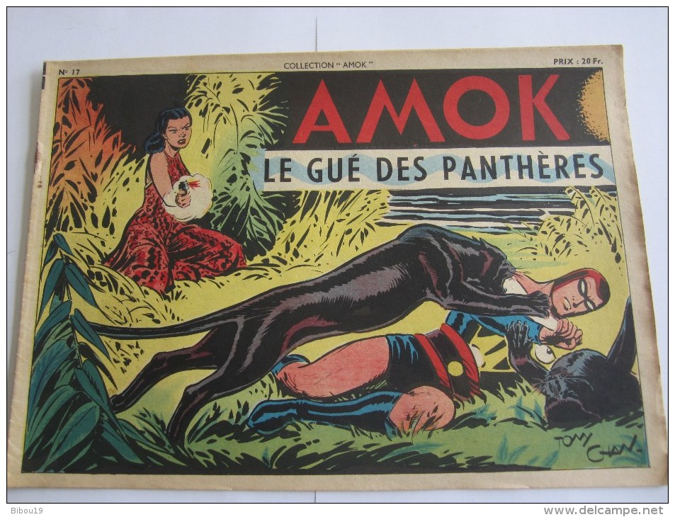 AMOK LE GUE DES PANTHERES N 17 COLLECTION AMOK 4 TRIMESTRE 1949 - Pieds Nickelés, Les