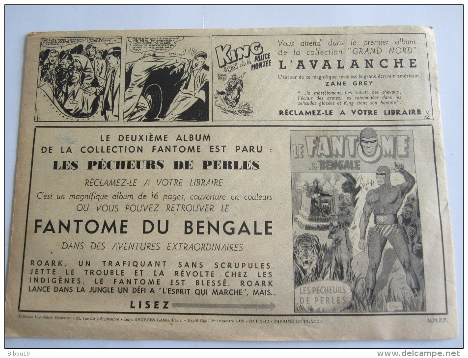 AMOK LA DANSEUSE MASQUEE NOUVELLE SERIE N 4 COLLECTION AMOK 2 TRIMESTRE 1949 - Pieds Nickelés, Les