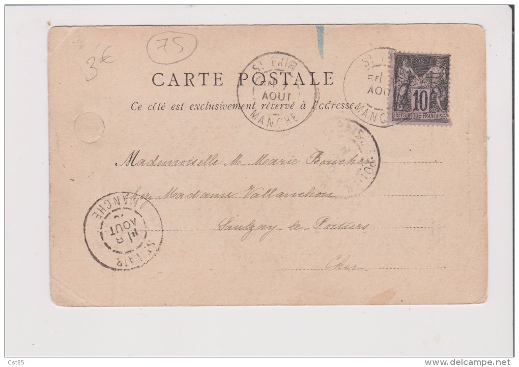 TIMBRE De CAVALLE N 3 Sur Carte Postale - Other & Unclassified