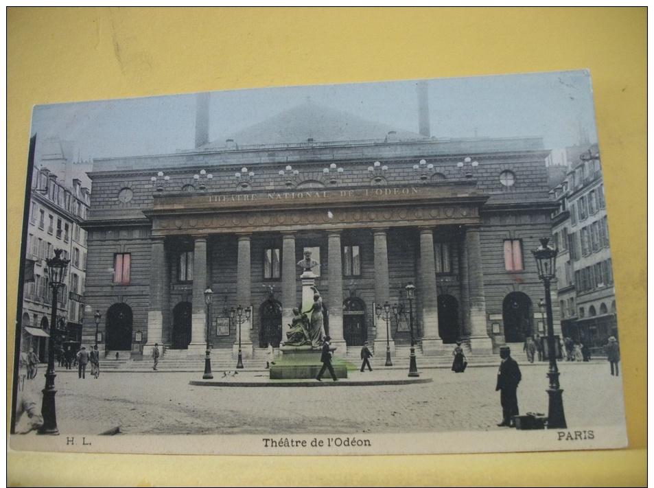 75 913 -  PARIS - THEATRE DE L'ODEON - EDITION H.L. - ANIMATION - COLORISEE - Distrito: 06