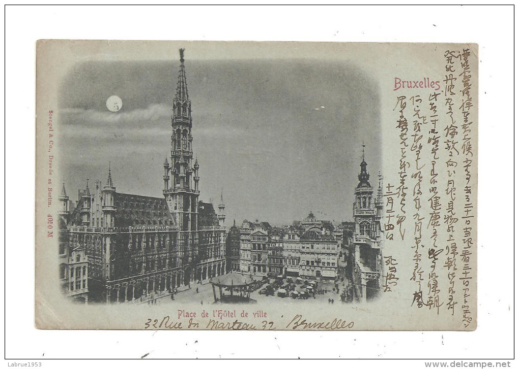 Bruxelles-Place De L'Hôtel De Ville- (B.986) - Brüssel Bei Nacht