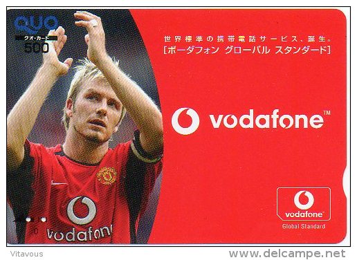 David BECKHAM Football Soccer Ballon Télécarte Japon Phonecard B 443 - Japon