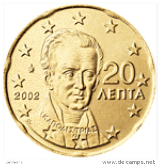 Griekenland    2010   20 Cent    UNC Uit De Rol  UNC Du Rouleaux !! - Grèce