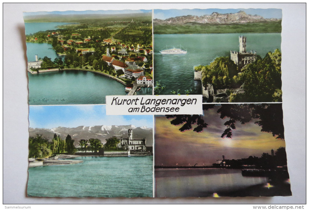 (8/6/58) AK "Langenargen" Kurort Am Bodensee,Mehrbildkarte Mit 4 Ansichten - Langenargen