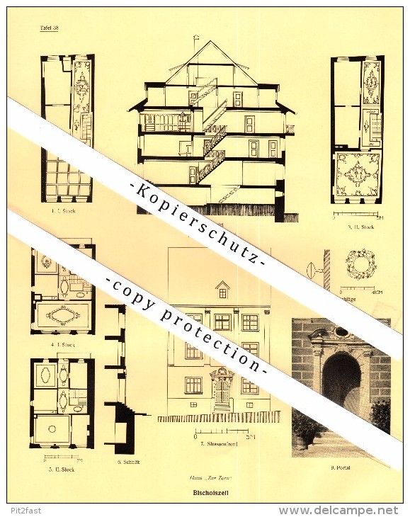 Photographien / Ansichten , 1928 , Bischofszell , Prospekt , Architektur , Fotos !!! - Bischofszell