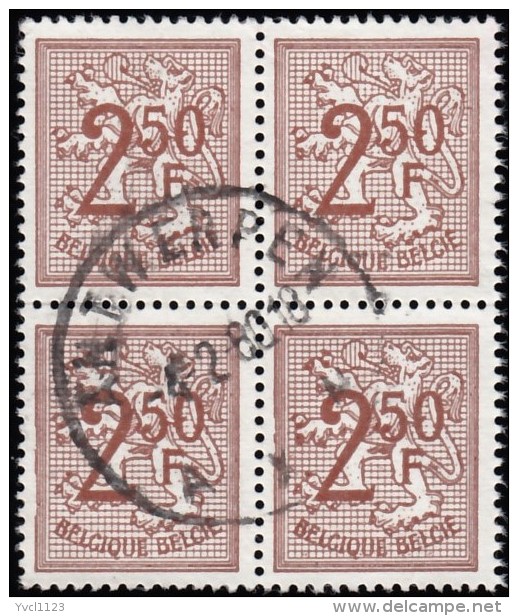 BELGIUM - Scott #422 Lion Rampant (*) / Used Block Of 4 Stamps (bk765) - 1924-1960