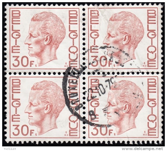 BELGIUM - Scott #778 King Baudoin / Used Block Of 4 Stamps (bk766) - 1924-1960