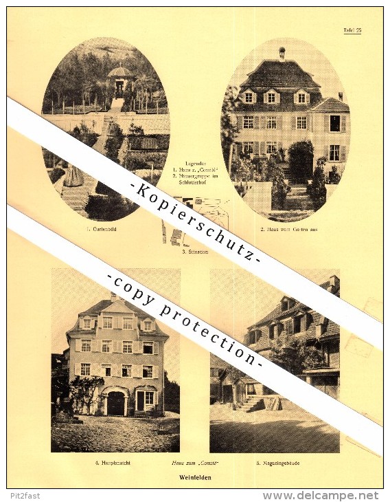 Photographien / Ansichten , 1928 , Märstetten Und Weinfelden , Prospekt , Architektur , Fotos !!! - Weinfelden
