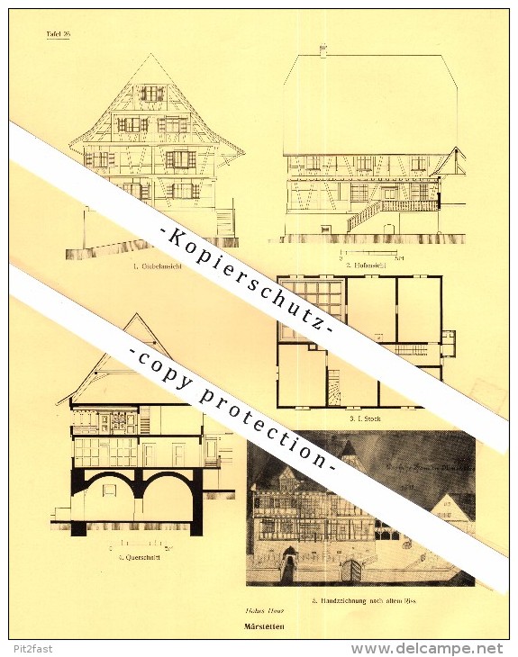 Photographien / Ansichten , 1928 , Märstetten Und Weinfelden , Prospekt , Architektur , Fotos !!! - Weinfelden