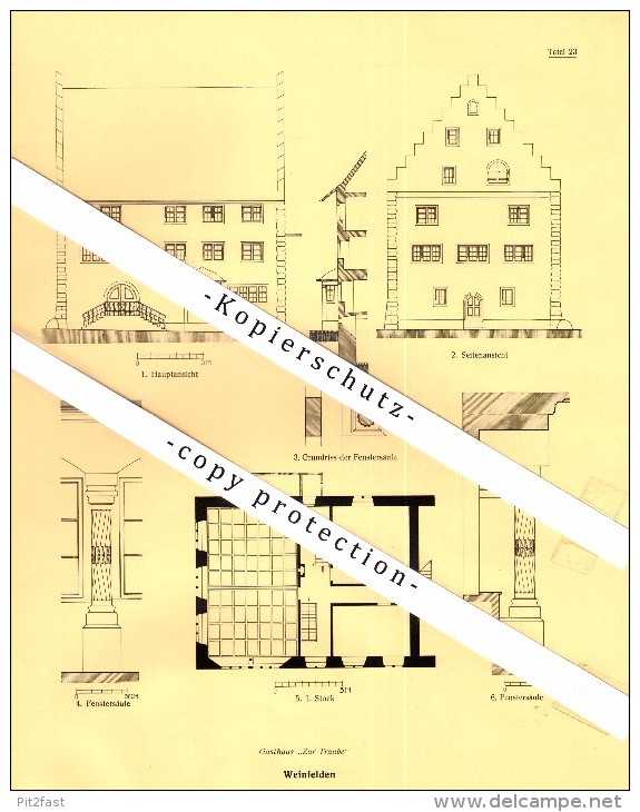 Photographien / Ansichten , 1928 , Weinfelden , Prospekt , Architektur , Fotos !!! - Weinfelden