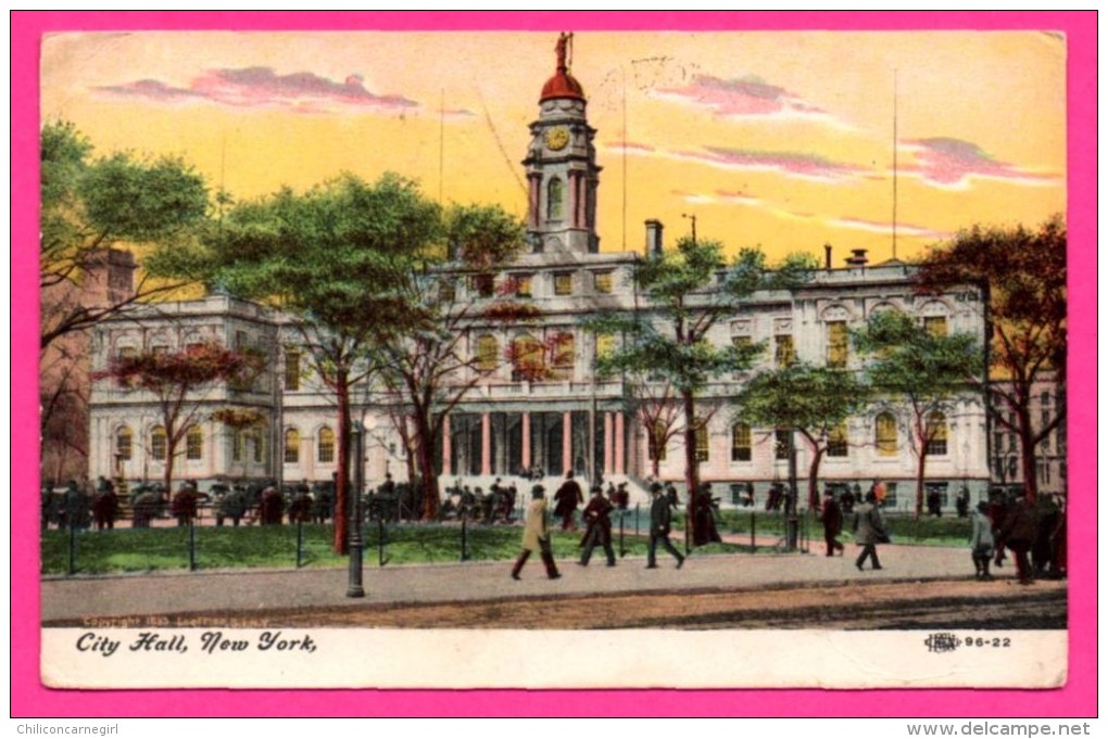 New York - City Hall - Animée - 1909 - Colorisée - De Brooklyn à Zwolle - Station C - Brooklyn