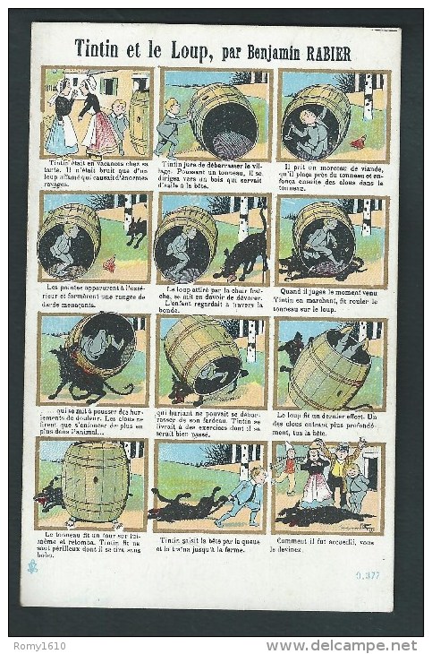 Benjamin Rabier.  Tintin Et Le Loup.     2 Scans. - Rabier, B.