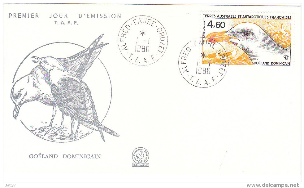 TAAF 1986 FDC - FDC