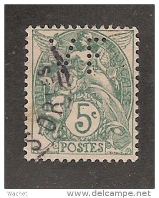 Perforé/perfin/lochung France No 111 VF  Violet Frères - Autres & Non Classés