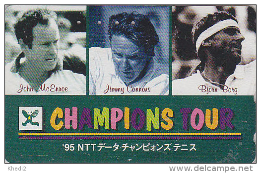 RARE Télécarte Japon - Sport TENNIS - JOHN MC ENROE JIMMY CONNORS BJORN BORG - Japan Phonecard - 305 - Characters