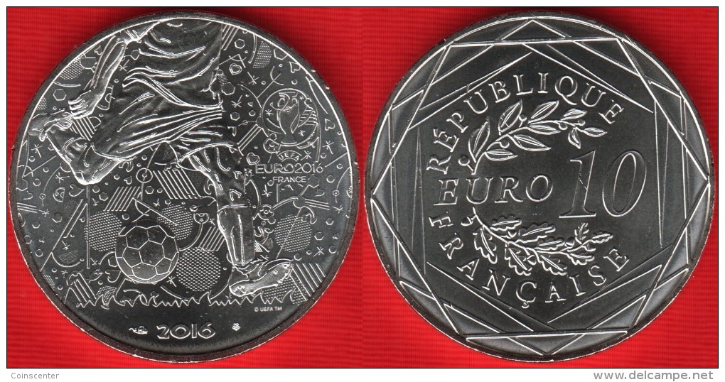 France 10 Euro 2016 "UEFA 2016" Silver UNC - France