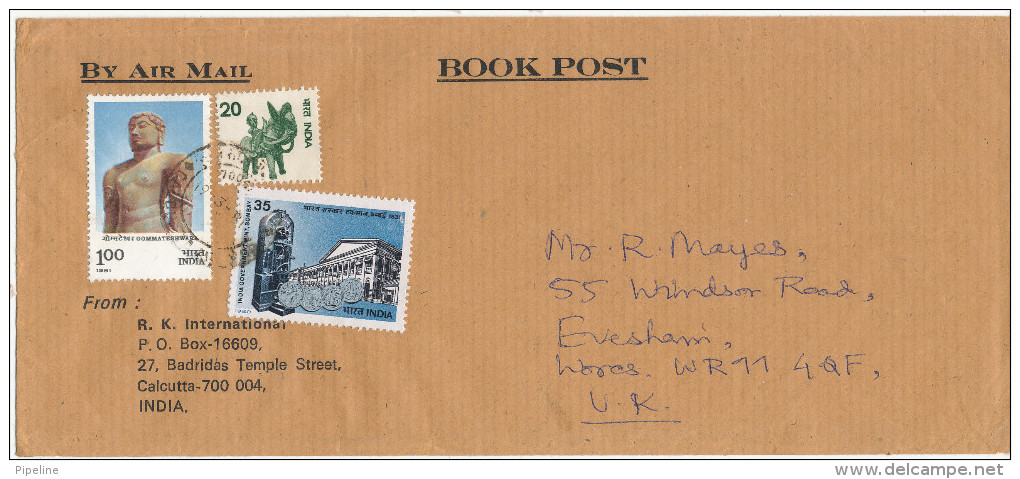 India Cover Book Post Sent Air Mail To England 19-3-1981 - Covers & Documents