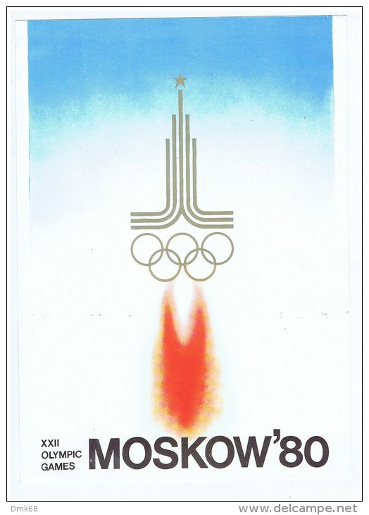 RUSSIA - MOSCOW 1980 - VINTAGE ORIGINAL OLIMPIC GAMES POSTER - 10 - Manifesti